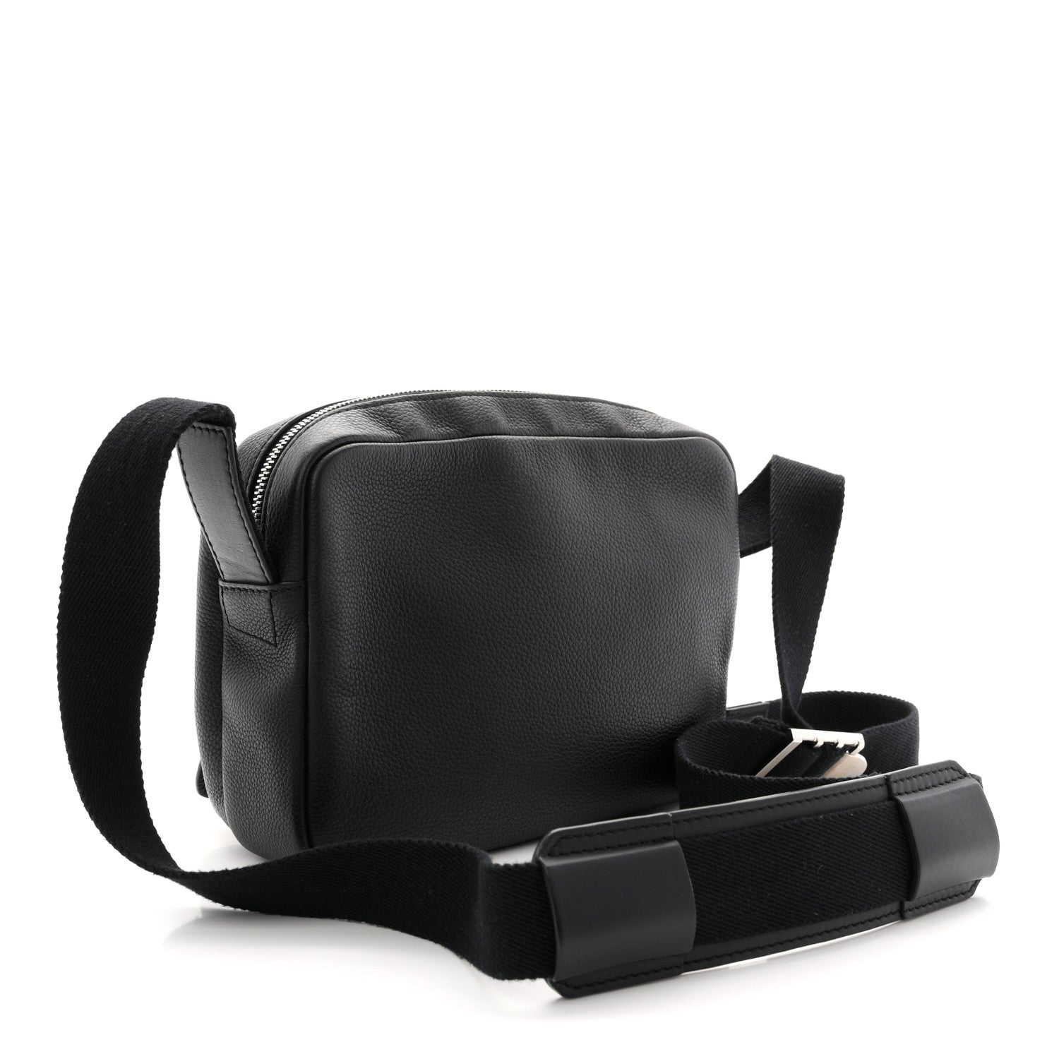 Soft Grained Calfskin XS Military Messenger Bag Black