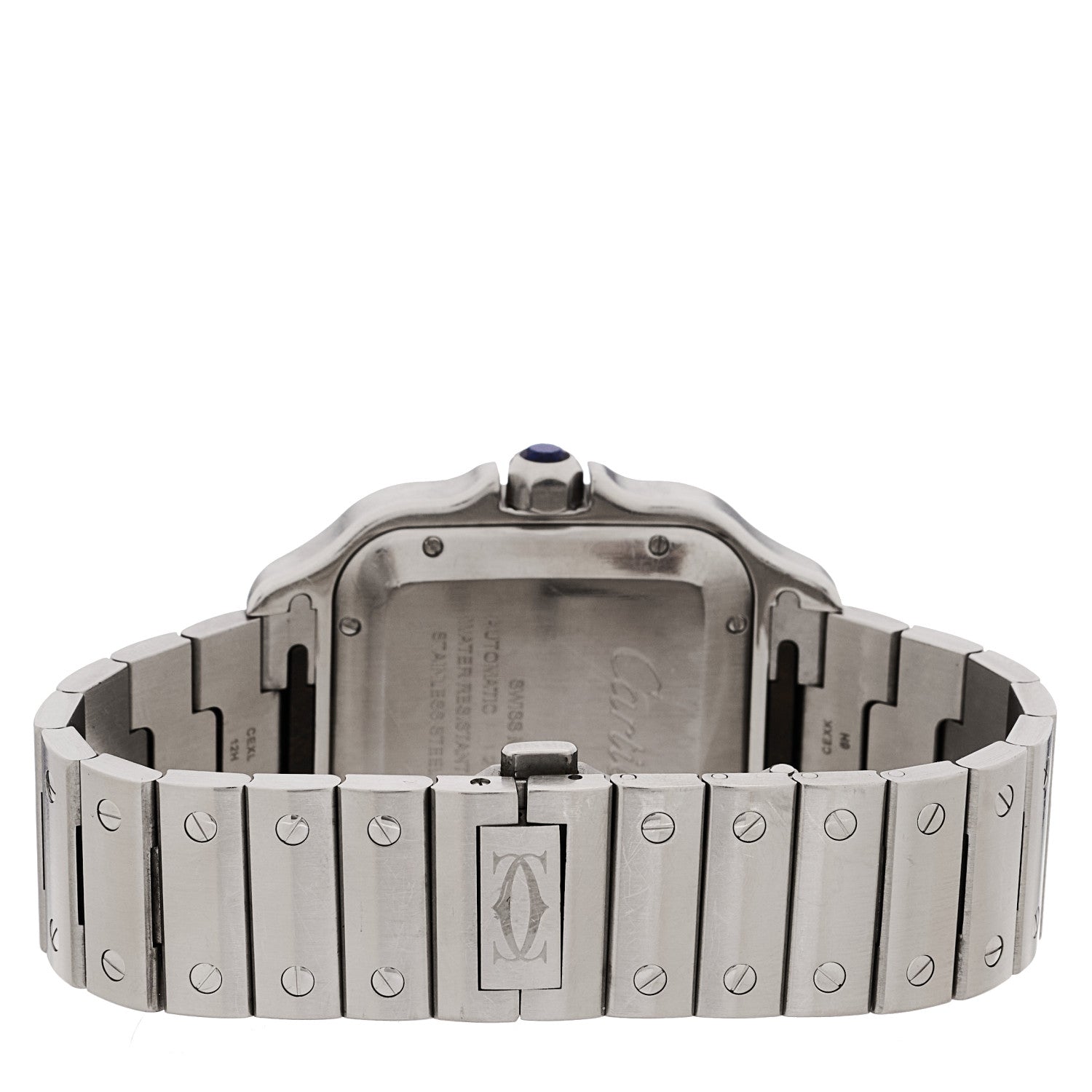 Stainless Steel 39.8mm Santos De Cartier Automatic Watch