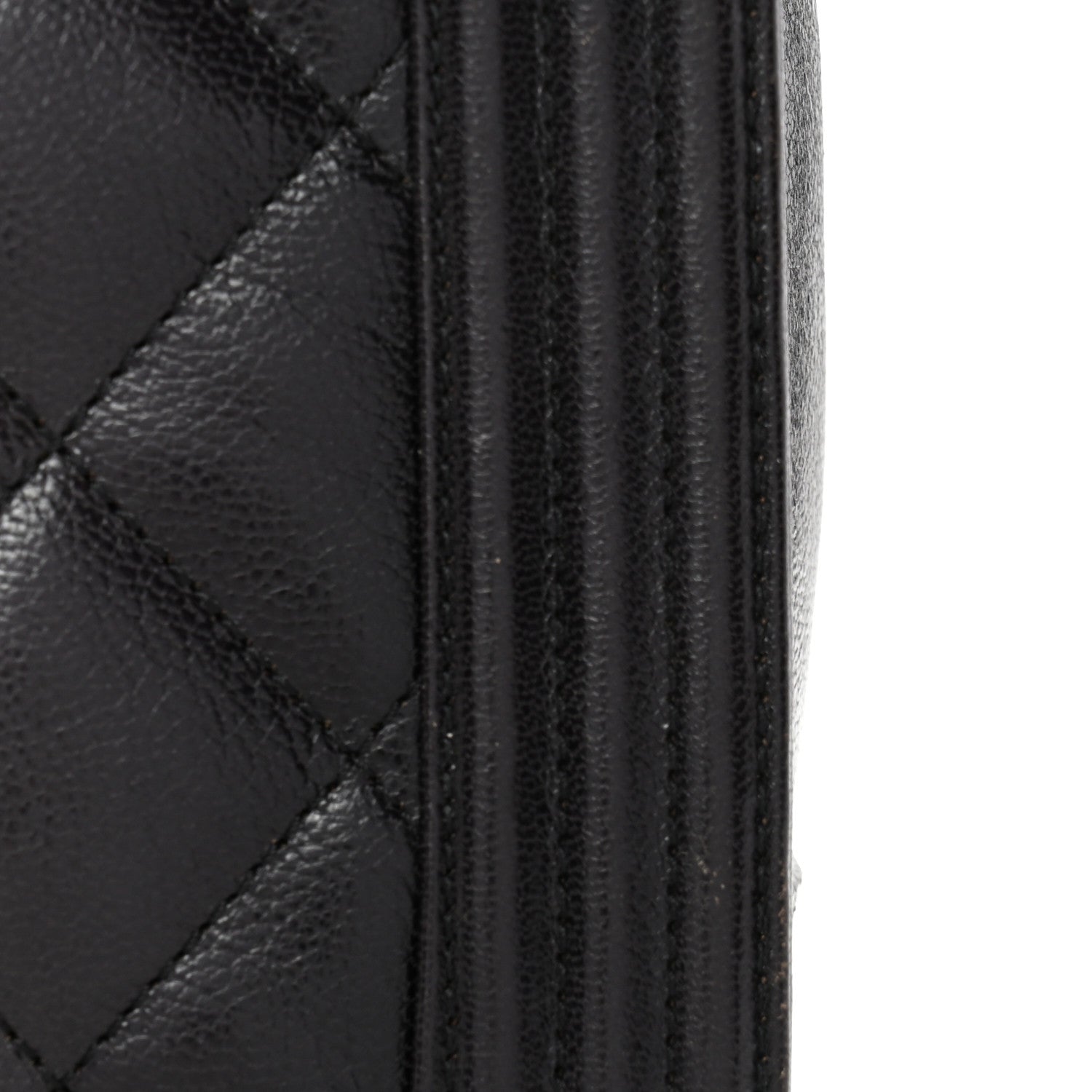 Goatskin Ombre Faded Quilted Large Boy Flap Grey