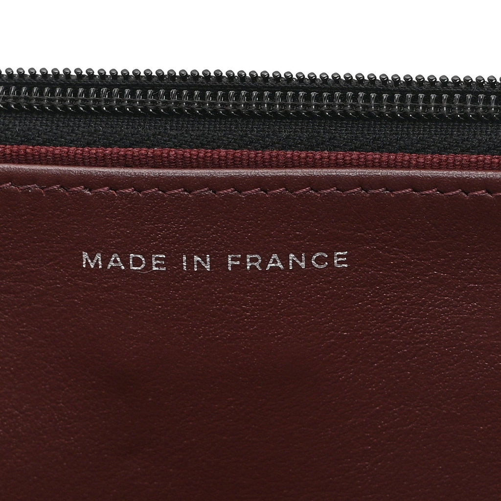 Caviar Quilted CC Turnlock Wallet On Chain WOC Black