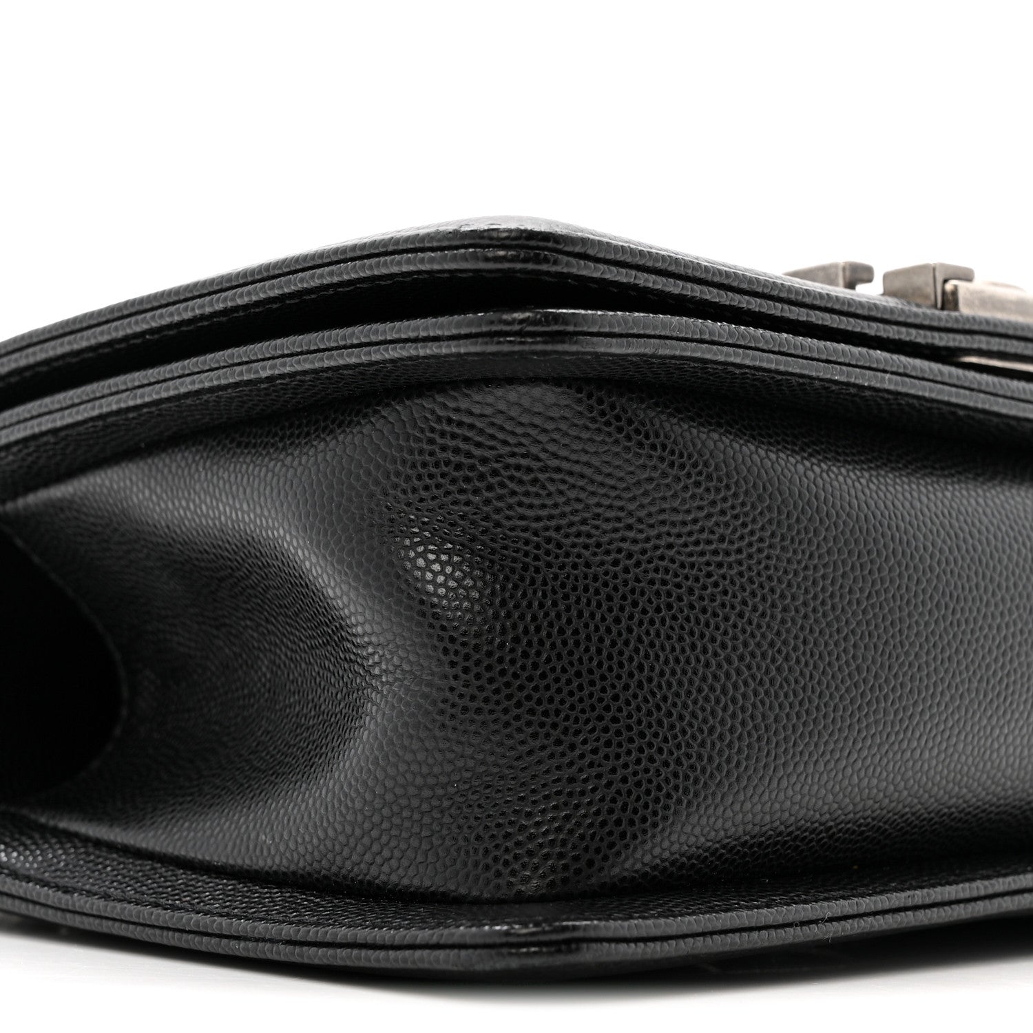 Caviar Quilted Small Boy Flap Black