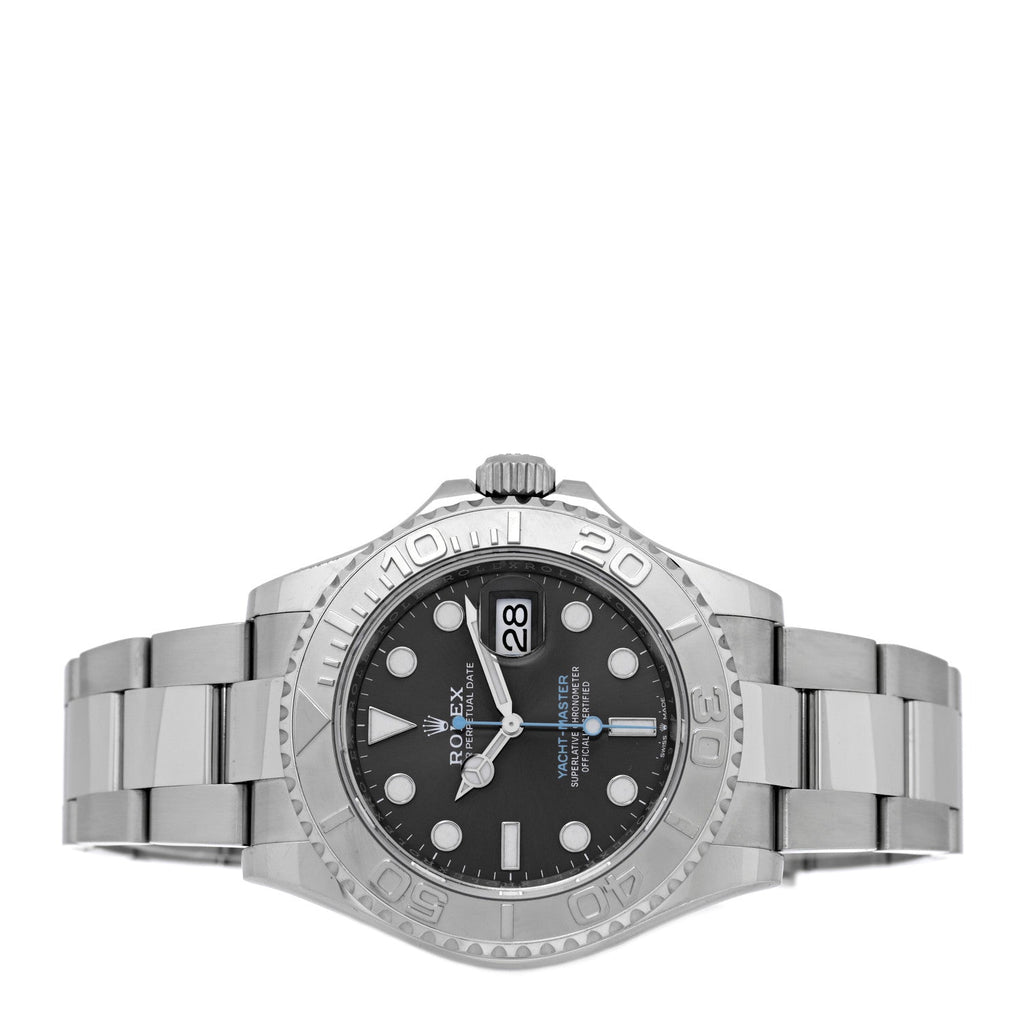 Stainless Steel Platinum 40mm Oyster Perpetual Date Yacht-Master Watch Slate 126622
