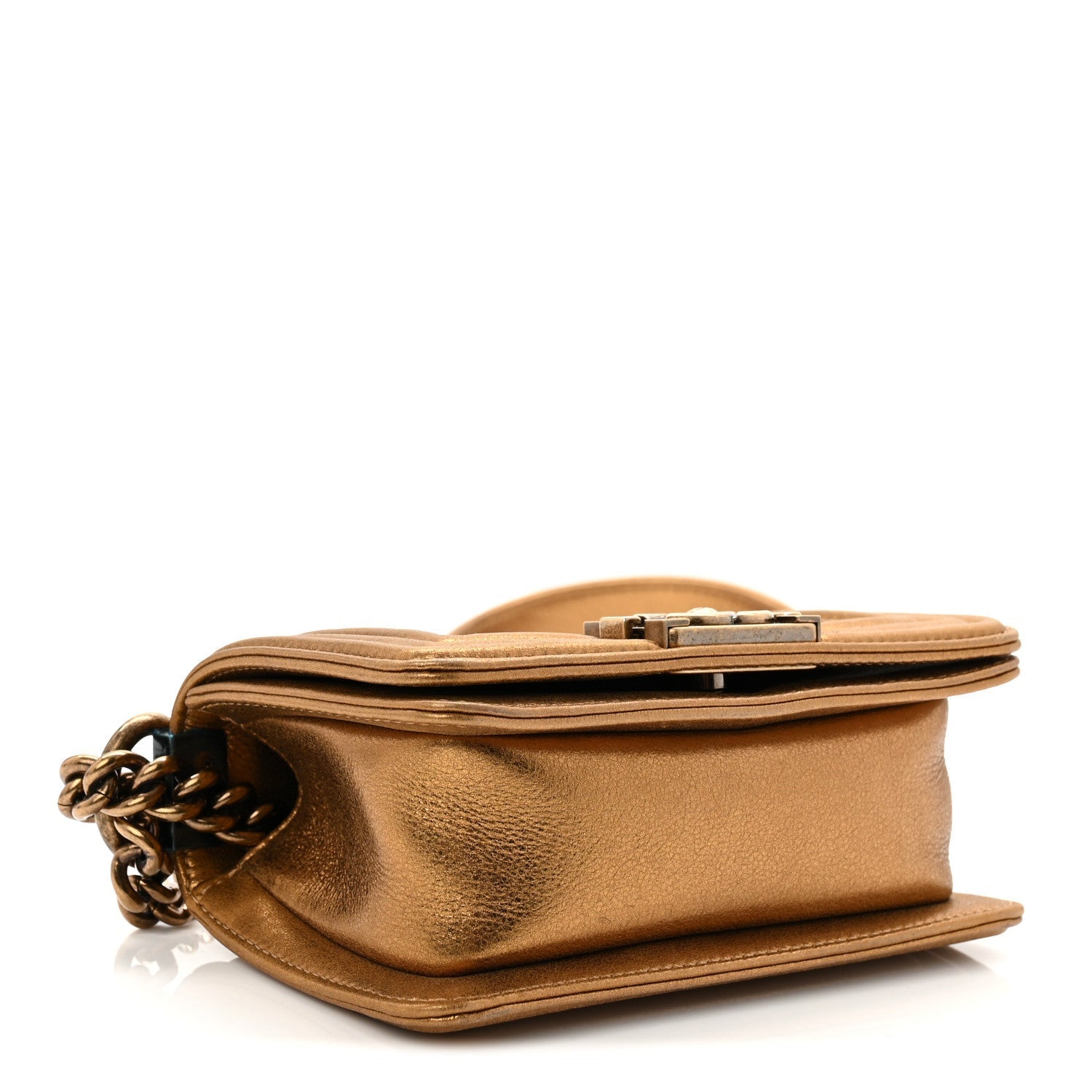 Galuchat Stingray Mini Boy Flap Gold