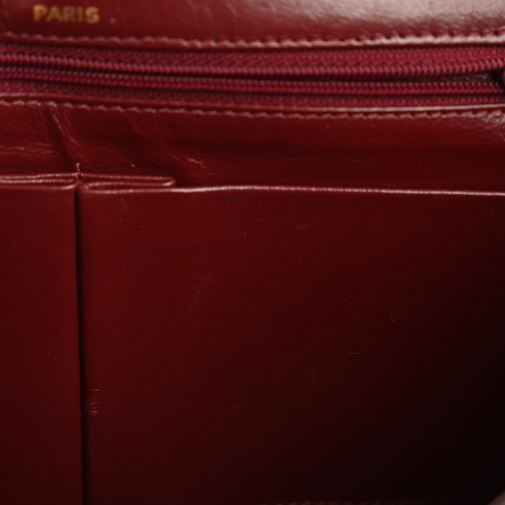 Lambskin Medium Double Flap Black