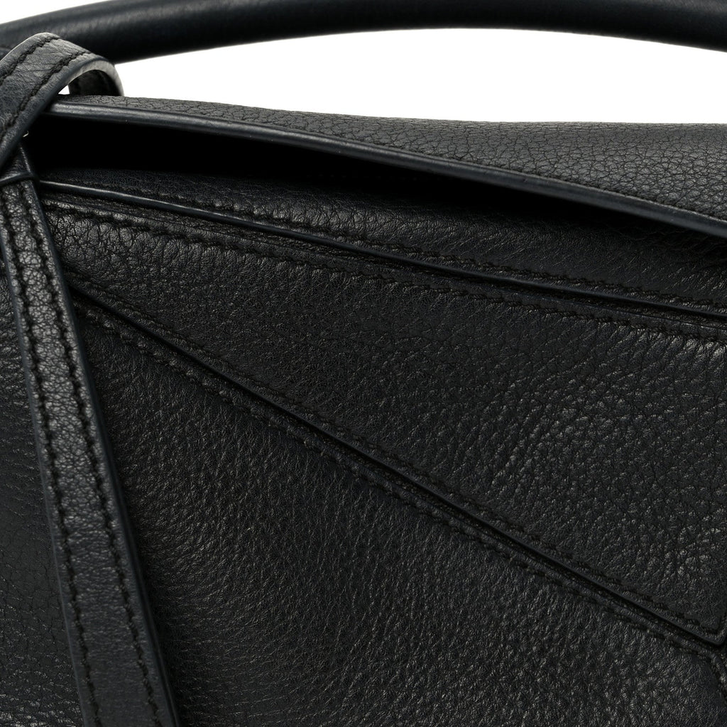 Calfskin Mini Puzzle Bag Black