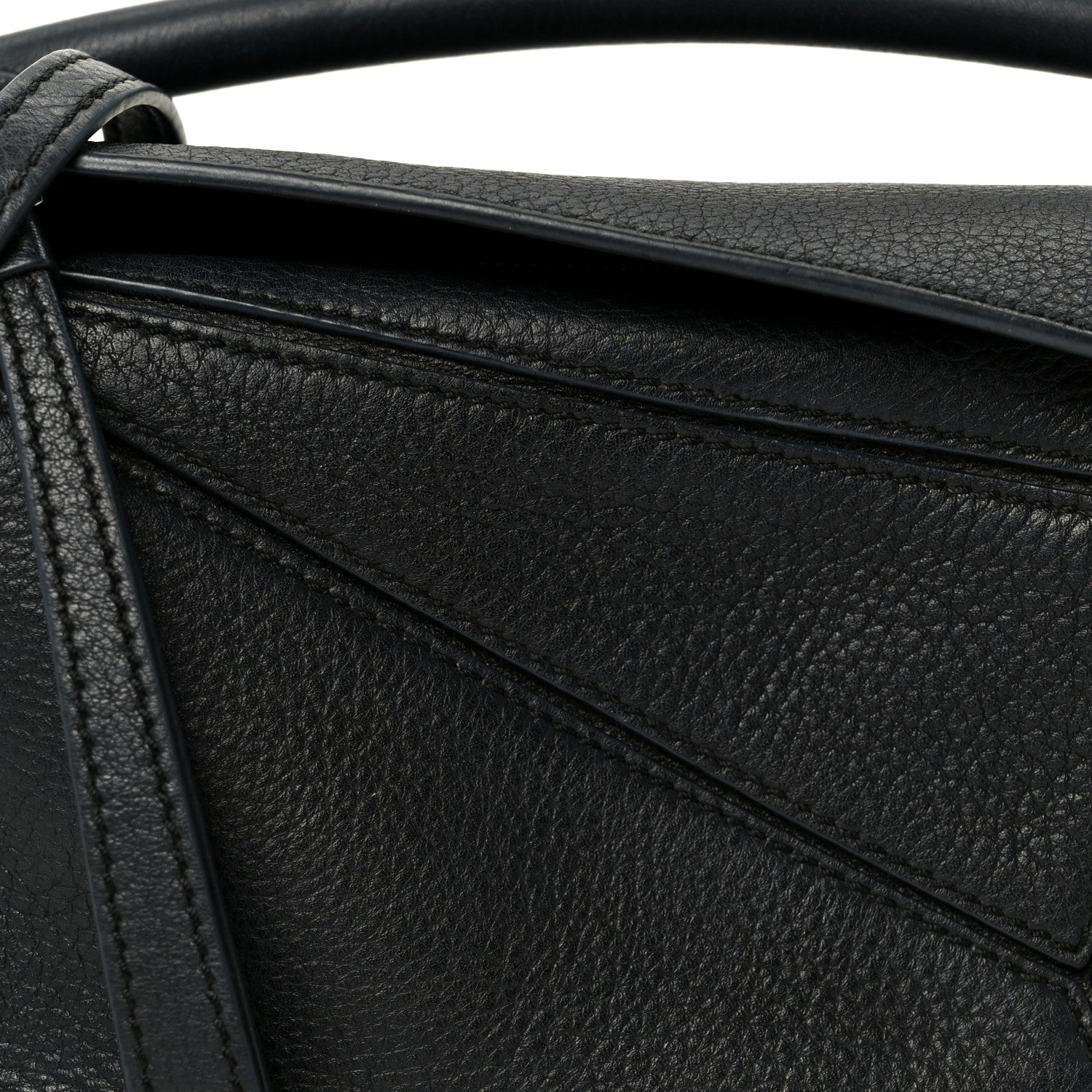 Calfskin Mini Puzzle Bag Black