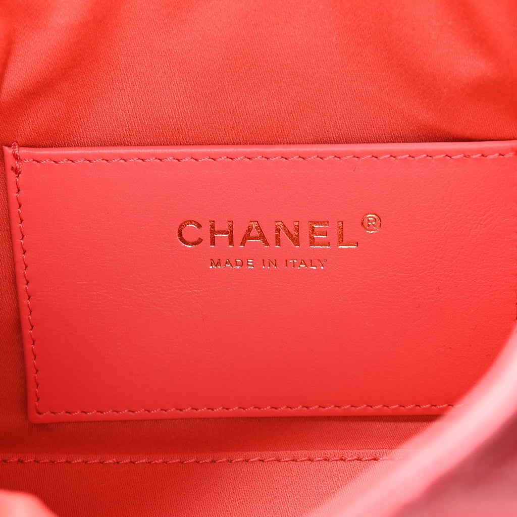 Caviar Quilted Mini Chanel 25 Handbag Coral