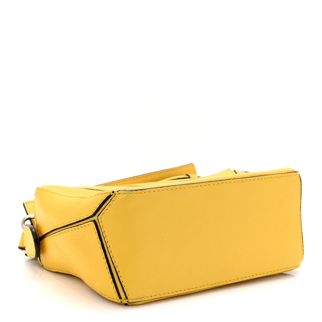 Calfskin Mini Puzzle Bag Yellow
