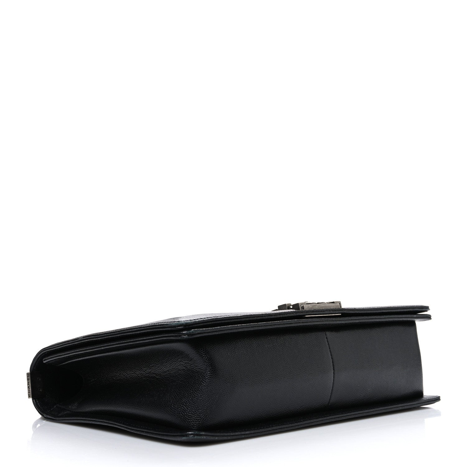 Caviar Quilted Large Boy Flap Black