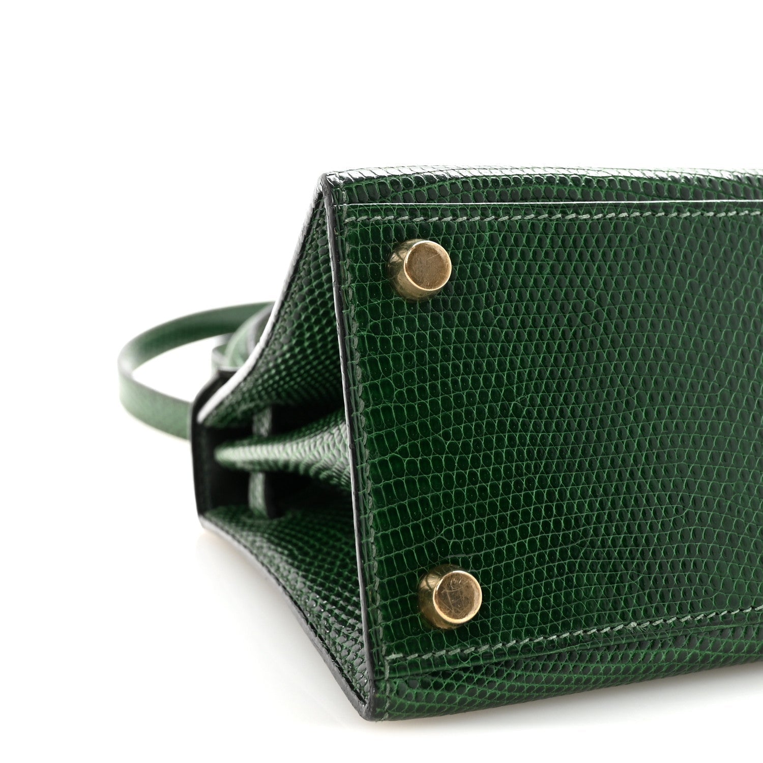 Lizard Mini Kelly Sellier 20 Vert Moyen