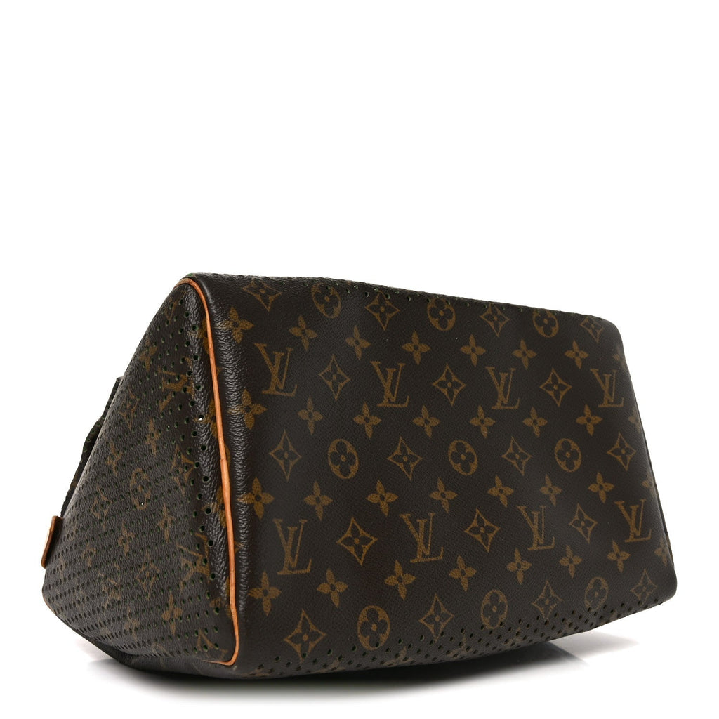 Monogram Perforated Speedy 30 Green