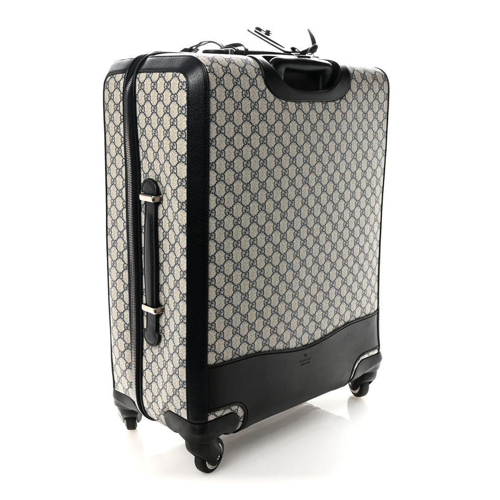 GG Supreme Monogram Web Medium Savoy Trolley Beige Blue