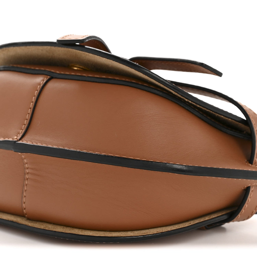 Calfskin Jacquard Mini Gate Dual Bag Tan