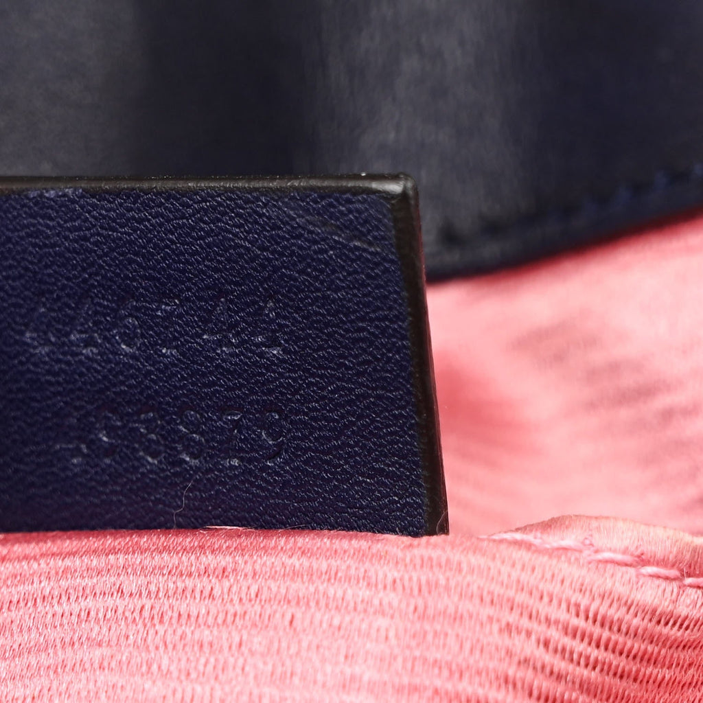 Velvet Matelasse Mini GG Marmont Shoulder Bag Cobalt Blue
