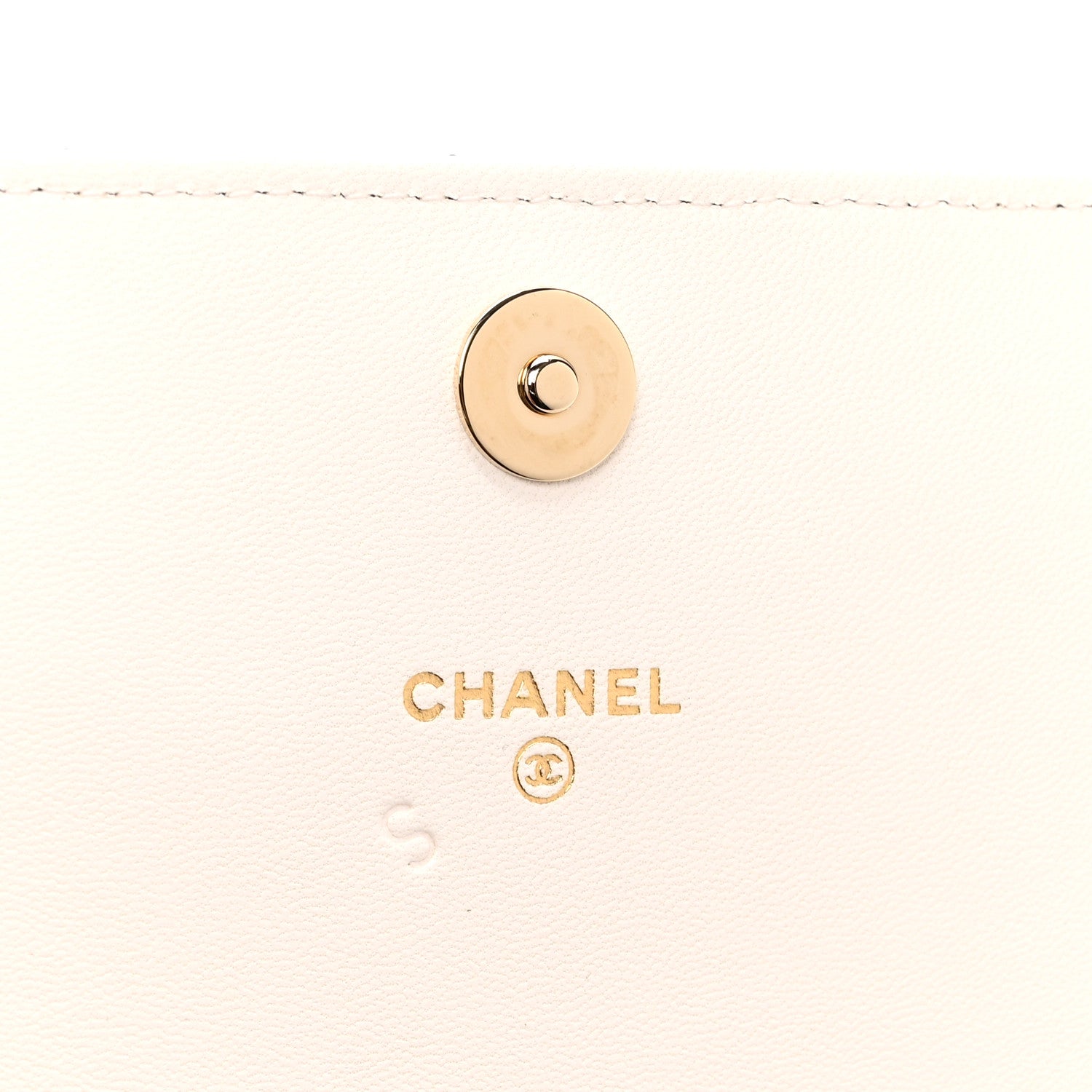 Lambskin Quilted Book Wallet On Chain WOC Black