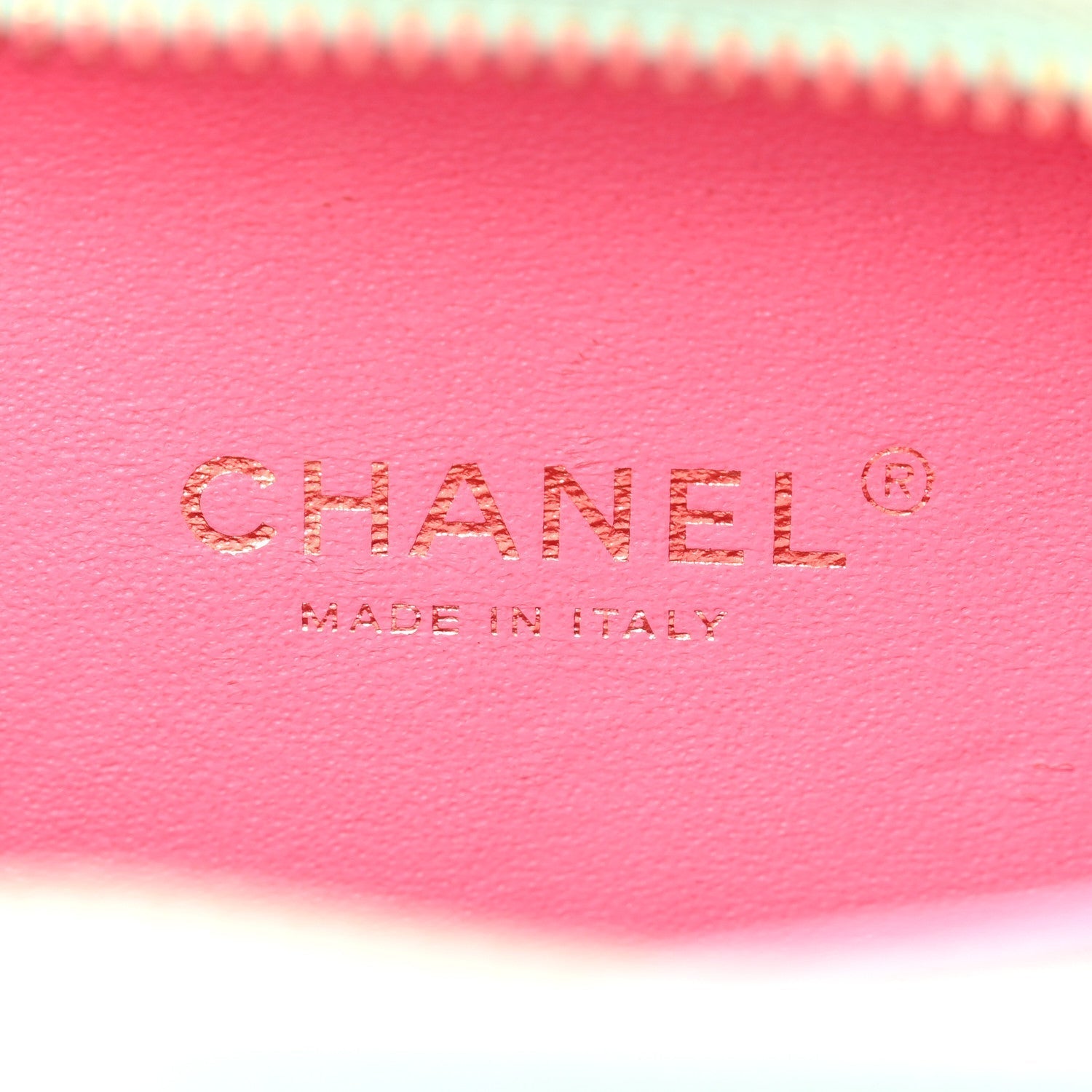 Caviar Quilted Small CC Filigree Vanity Case Pink Green Blue