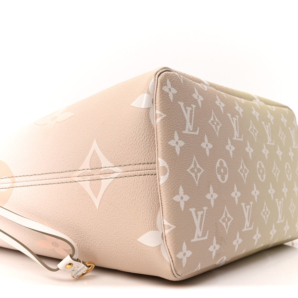 Monogram Giant Spring In The City Neverfull MM Sunset Kaki