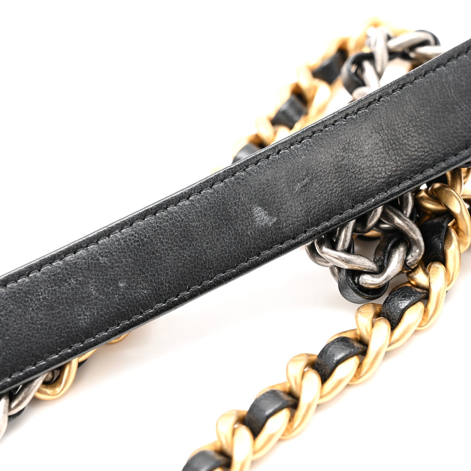 Lambskin Quilted Chanel 19 Wallet On Chain WOC Black