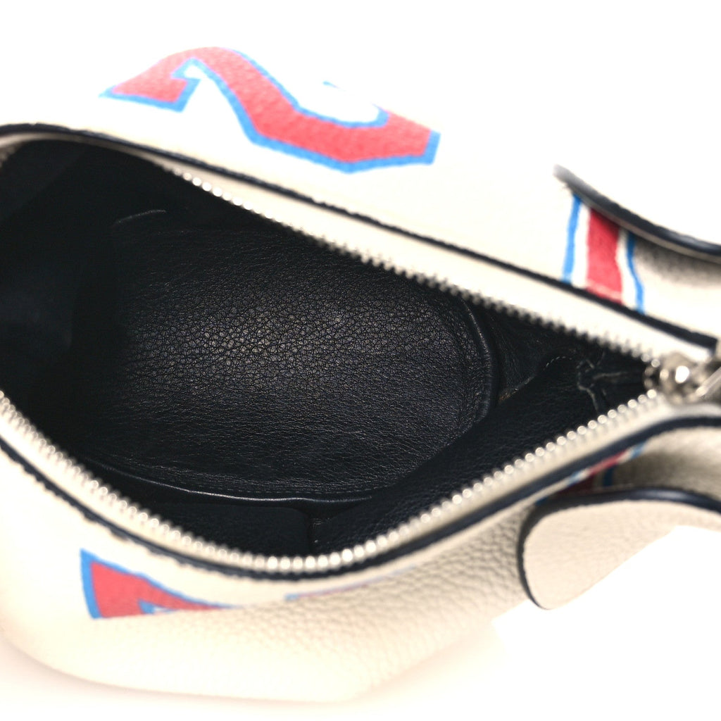 Calfskin 22 Mini Elephant Crossbody Bag Soft White Red