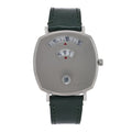 Stainless Steel Calfskin 35mm Grip Quartz Watch Green