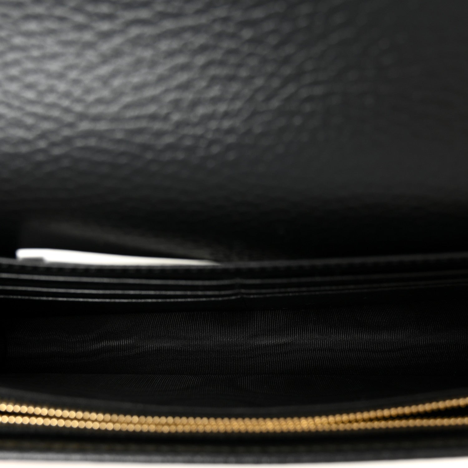 Calfskin Mini GG Marmont Chain Wallet Black