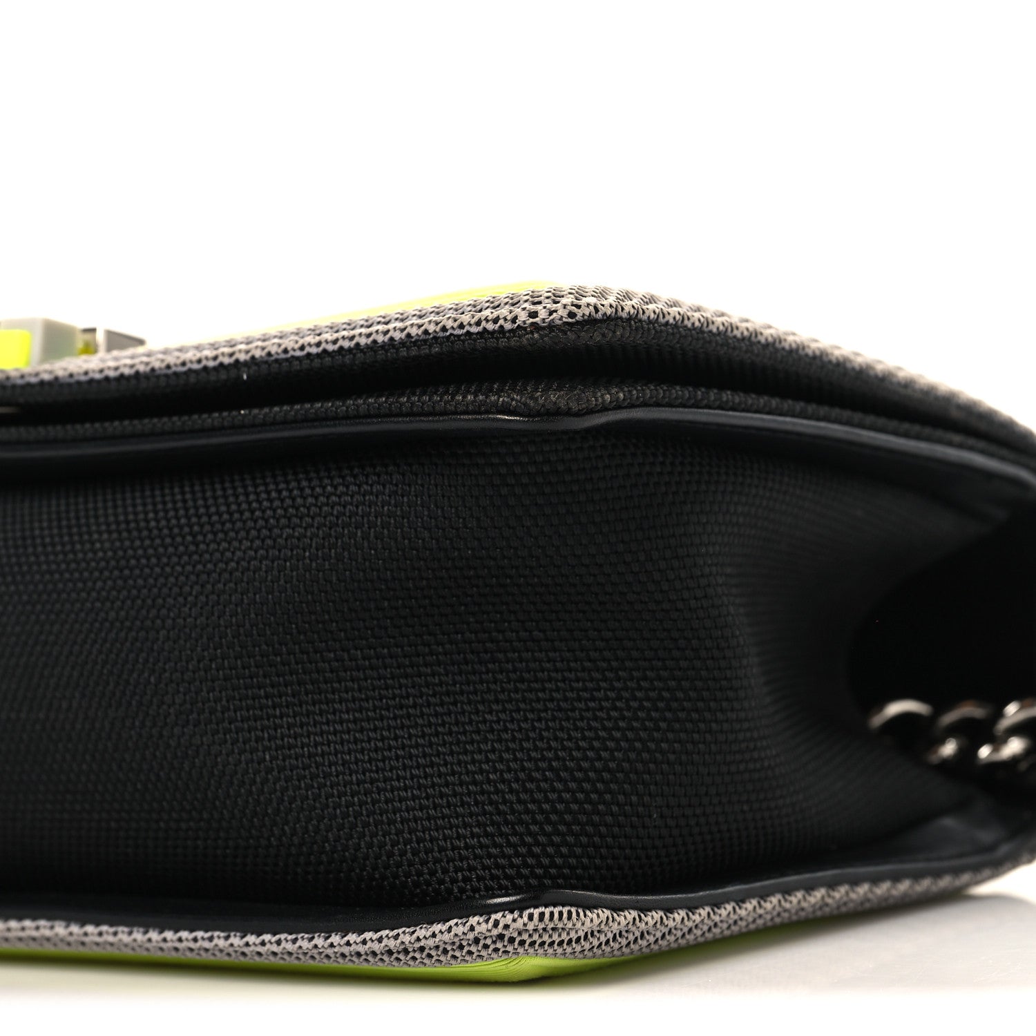 Canvas Quilted Medium Fluo Boy Flap Black Grey Yellow