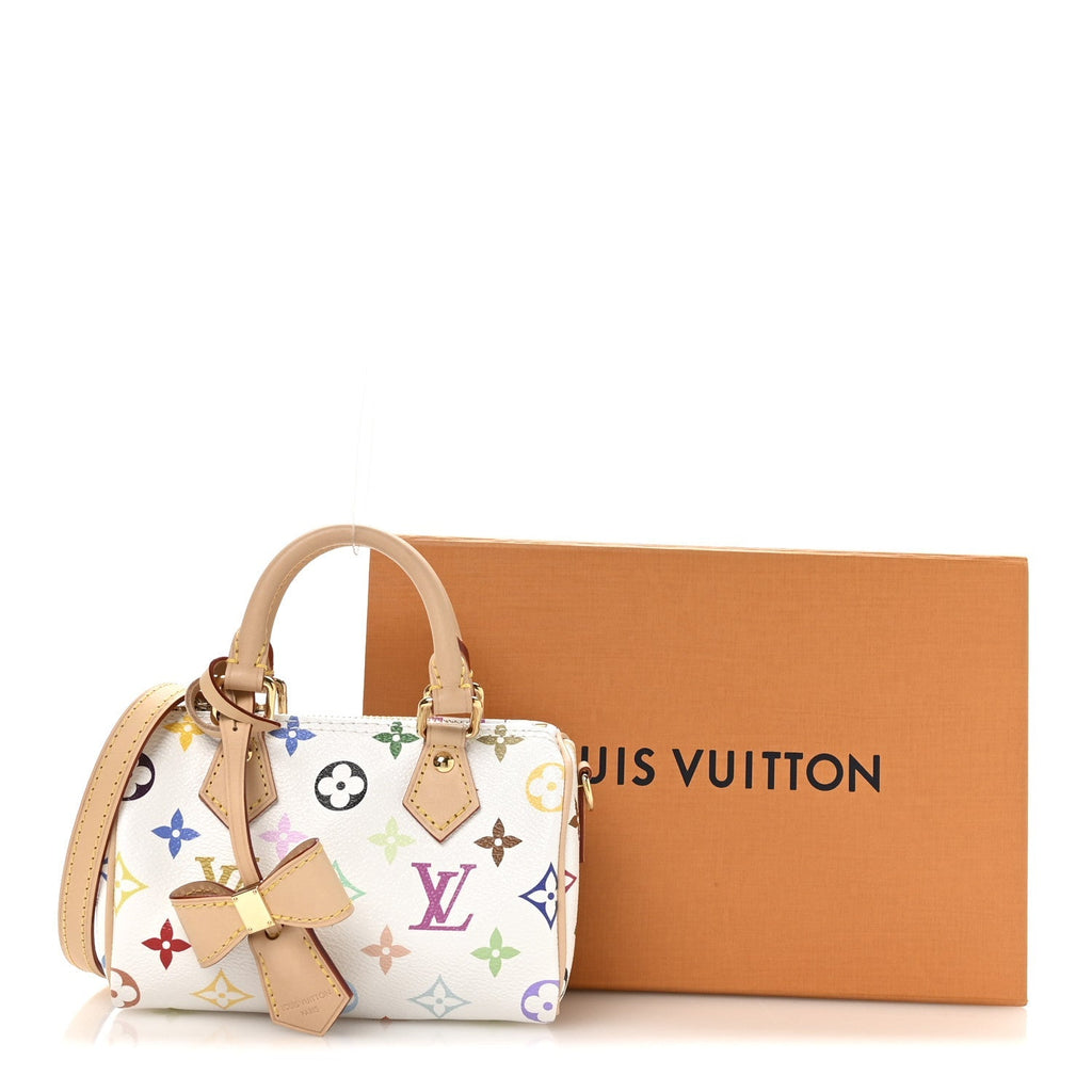 LV X TM Monogram Multicolor Nano Speedy White
