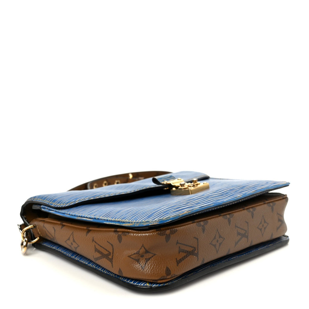 Epi Reverse Monogram Pochette Metis Denim Light