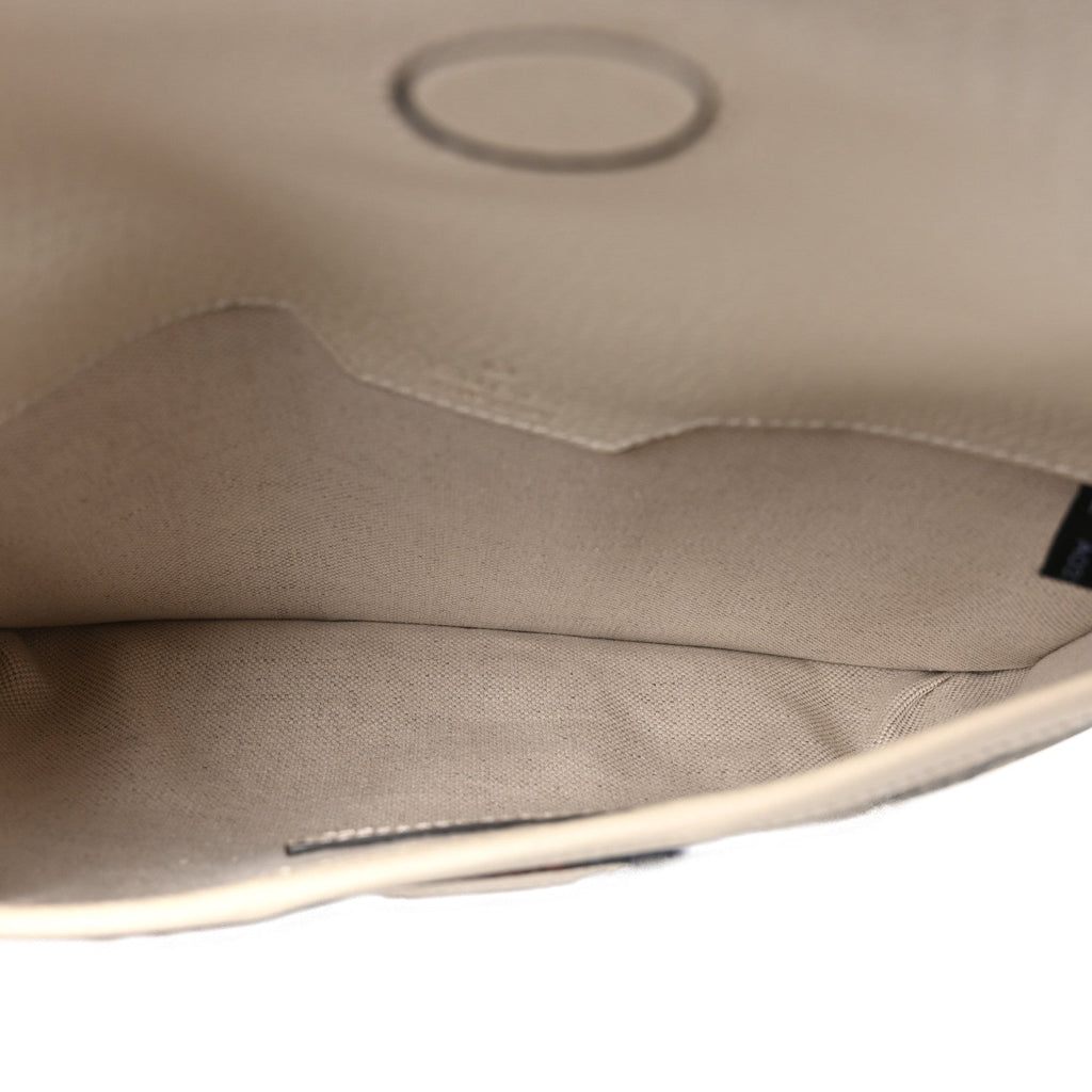 GG Supreme Monogram Web Small Ophidia Belt Bag 90 36 Beige Ebony White