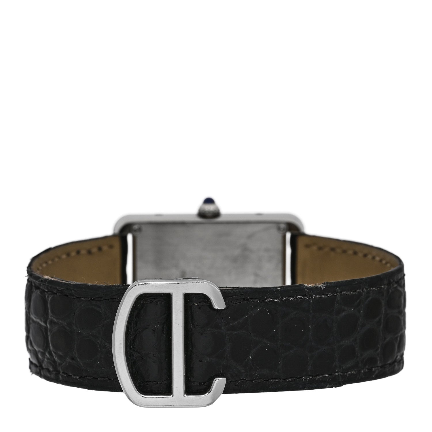 Stainless Steel Alligator 27mm Tank Solo Quartz Watch