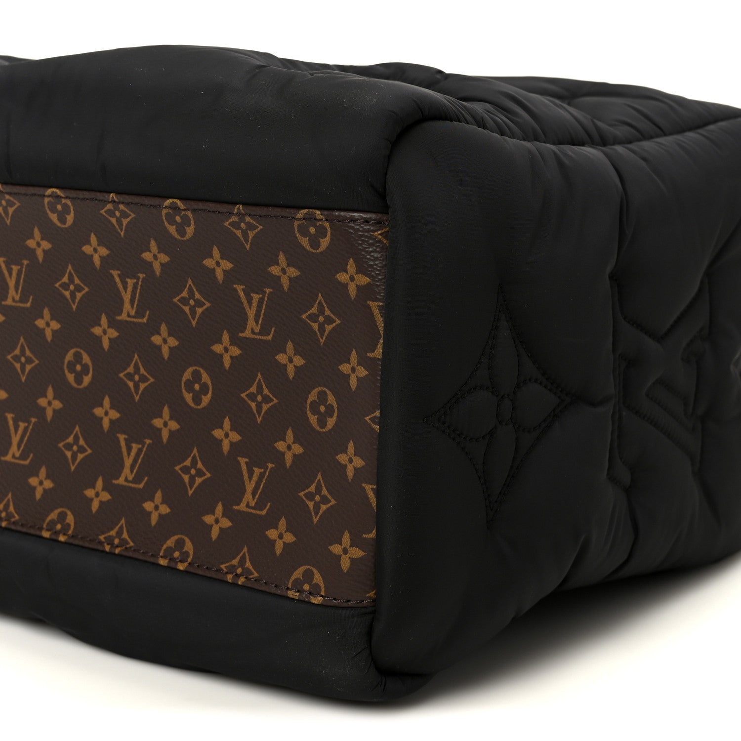 Econyl Monogram Pillow Giant Onthego MM  Black