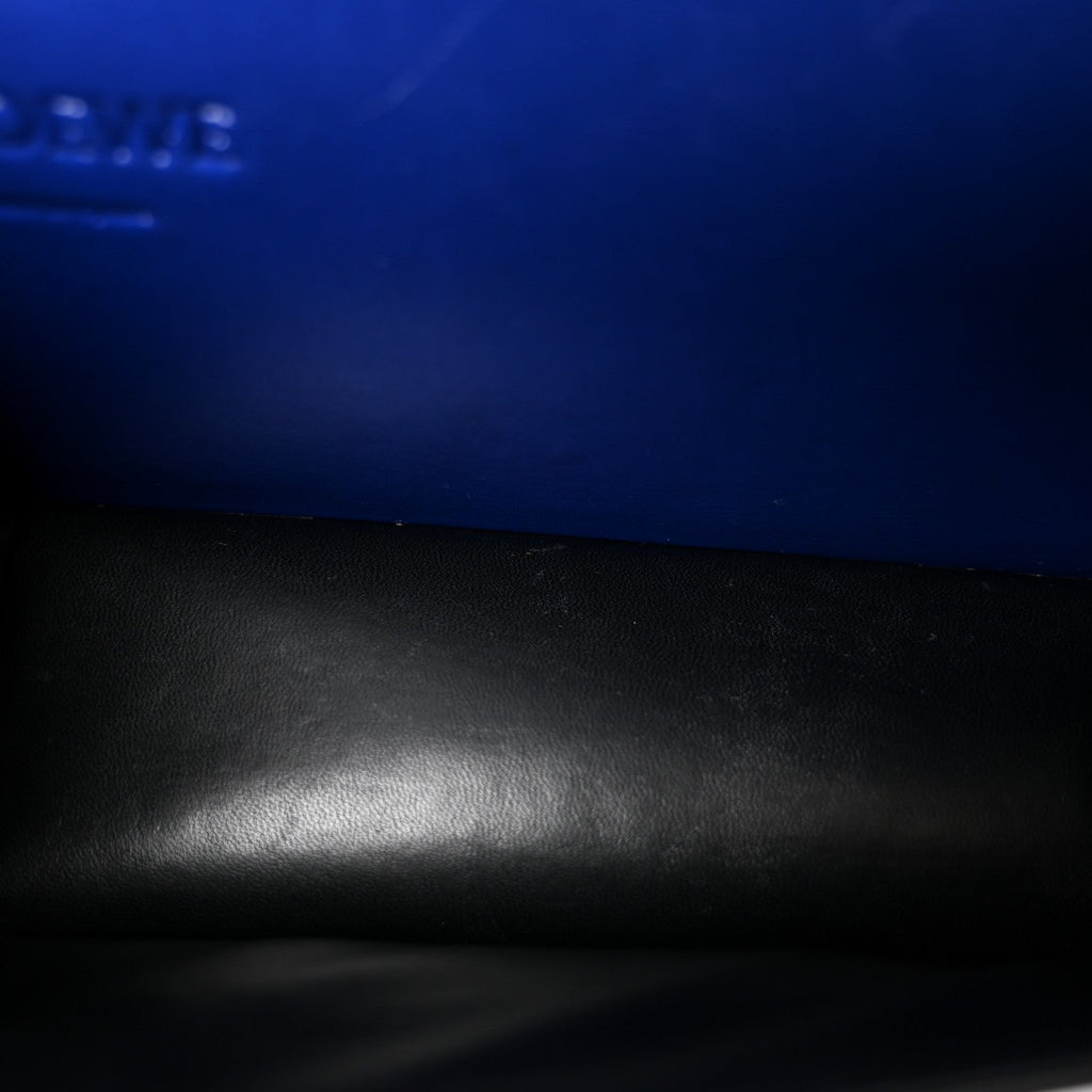 Calfskin Small Barcelona Shoulder Bag Royal Blue