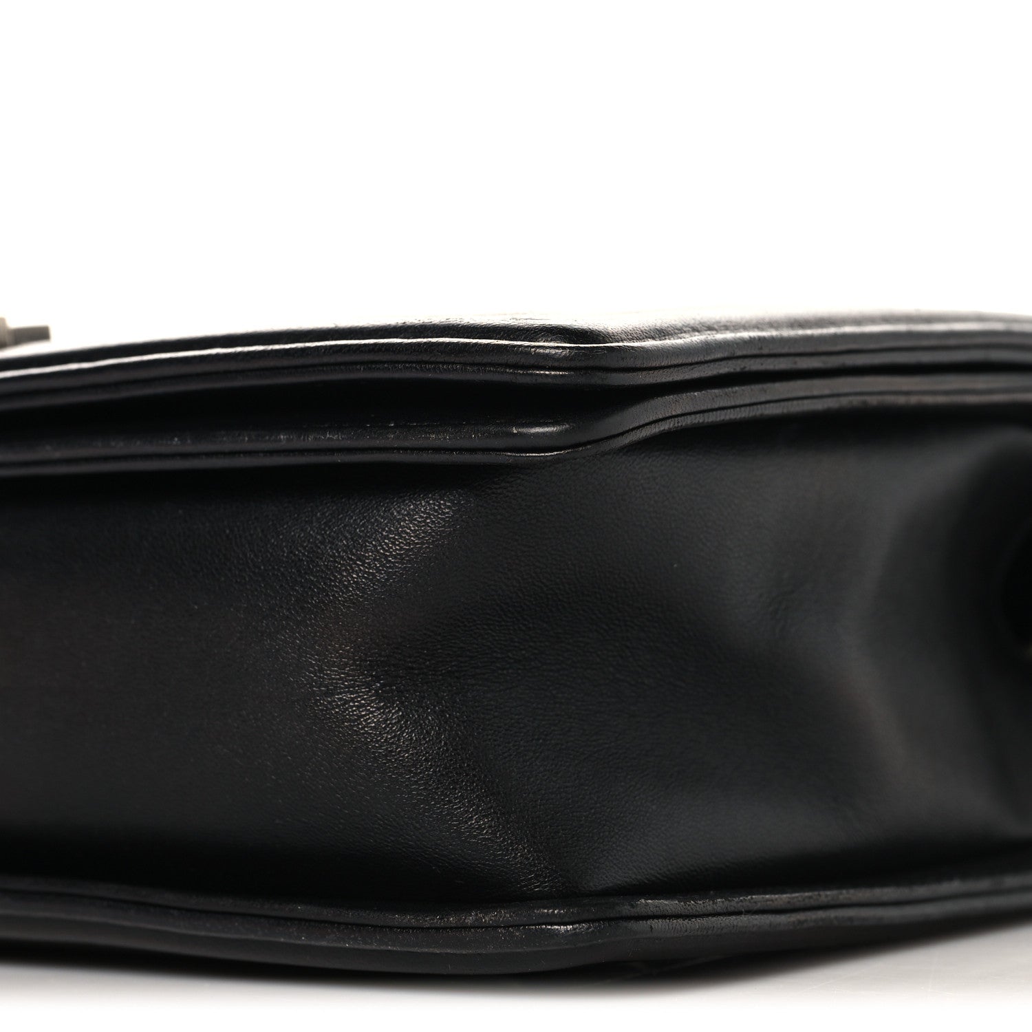 Lambskin Quilted New Medium Boy Flap Black