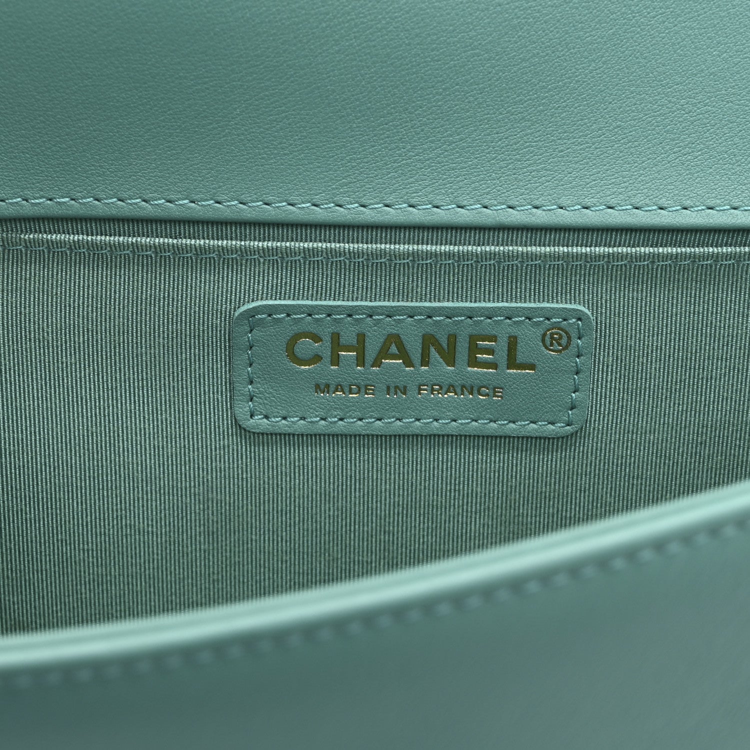 Lambskin Quilted Medium Boy Flap Green