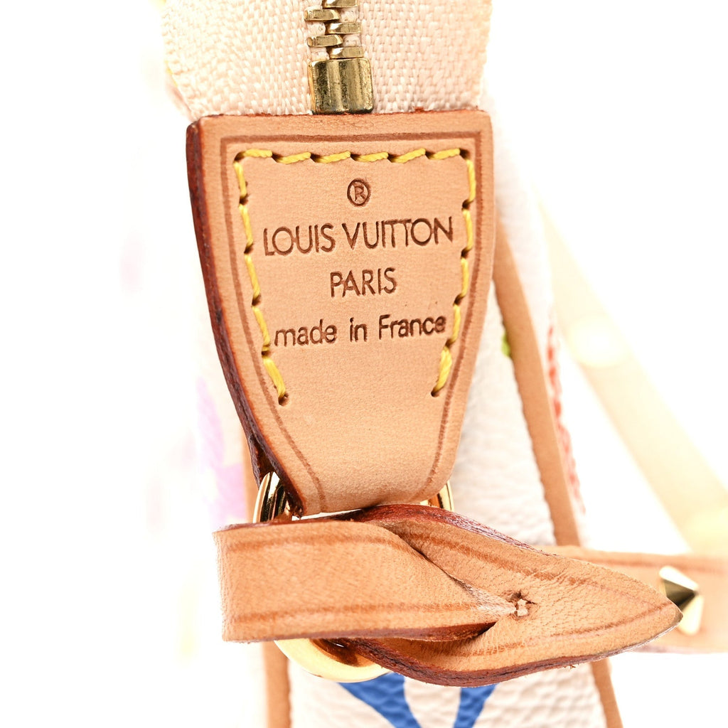 Monogram Multicolor Pochette Accessories White