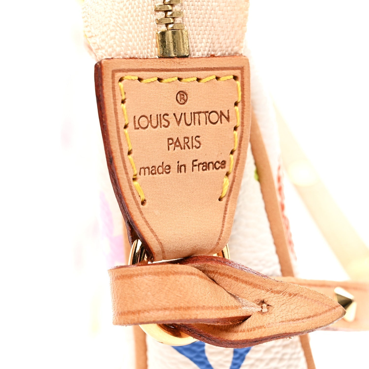 Monogram Multicolor Pochette Accessories White