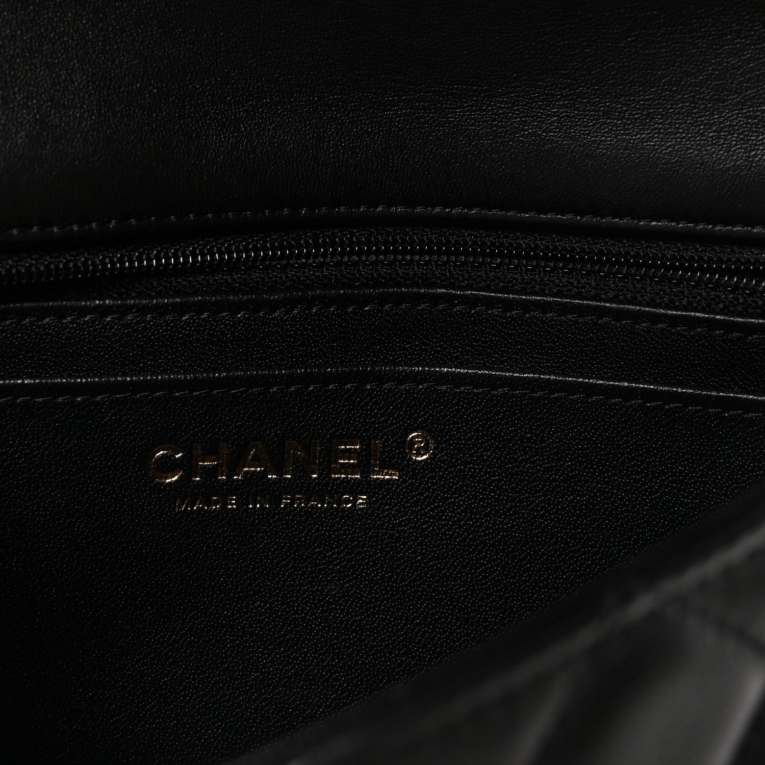 Lambskin Quilted Mini Rectangular Flap Black