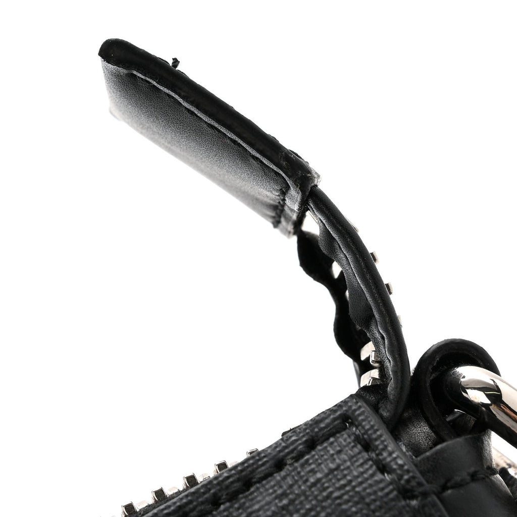 GG Supreme Monogram Web Small Flat Messenger Bag Black Grey