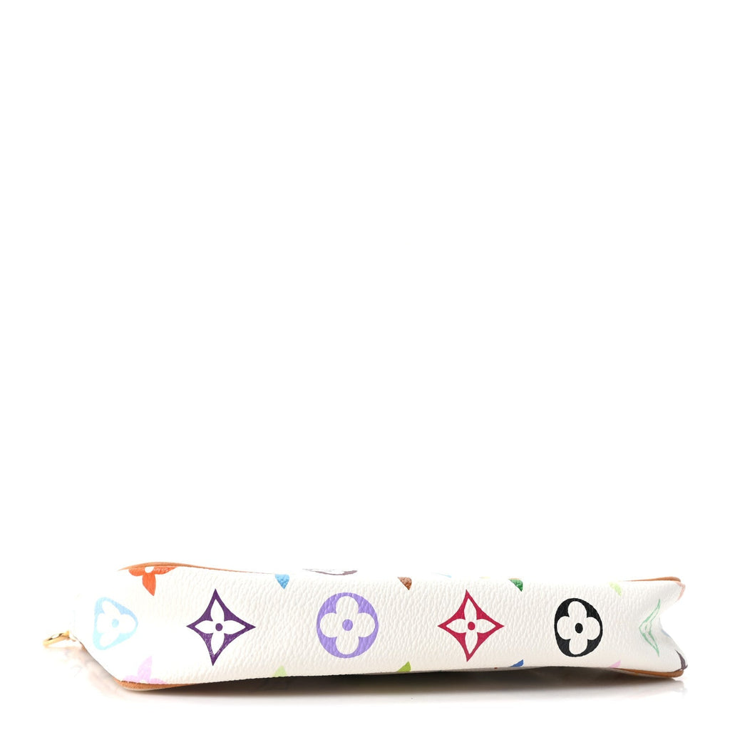 Monogram Multicolor Pochette Accessories White