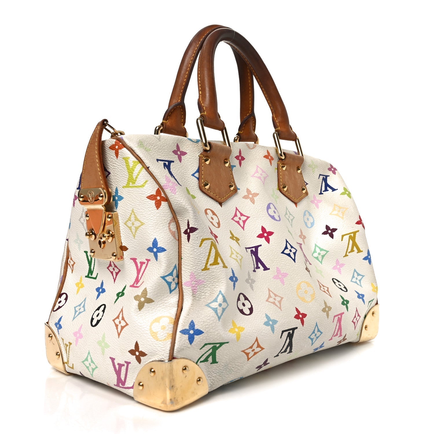 Monogram Multicolor Speedy 30 White
