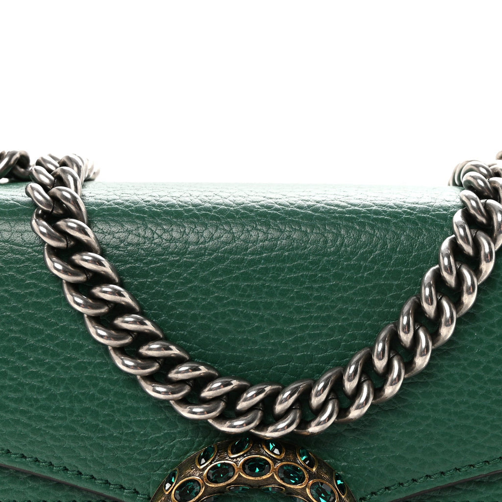 Calfskin Mini Dionysus Shoulder Bag Emerald