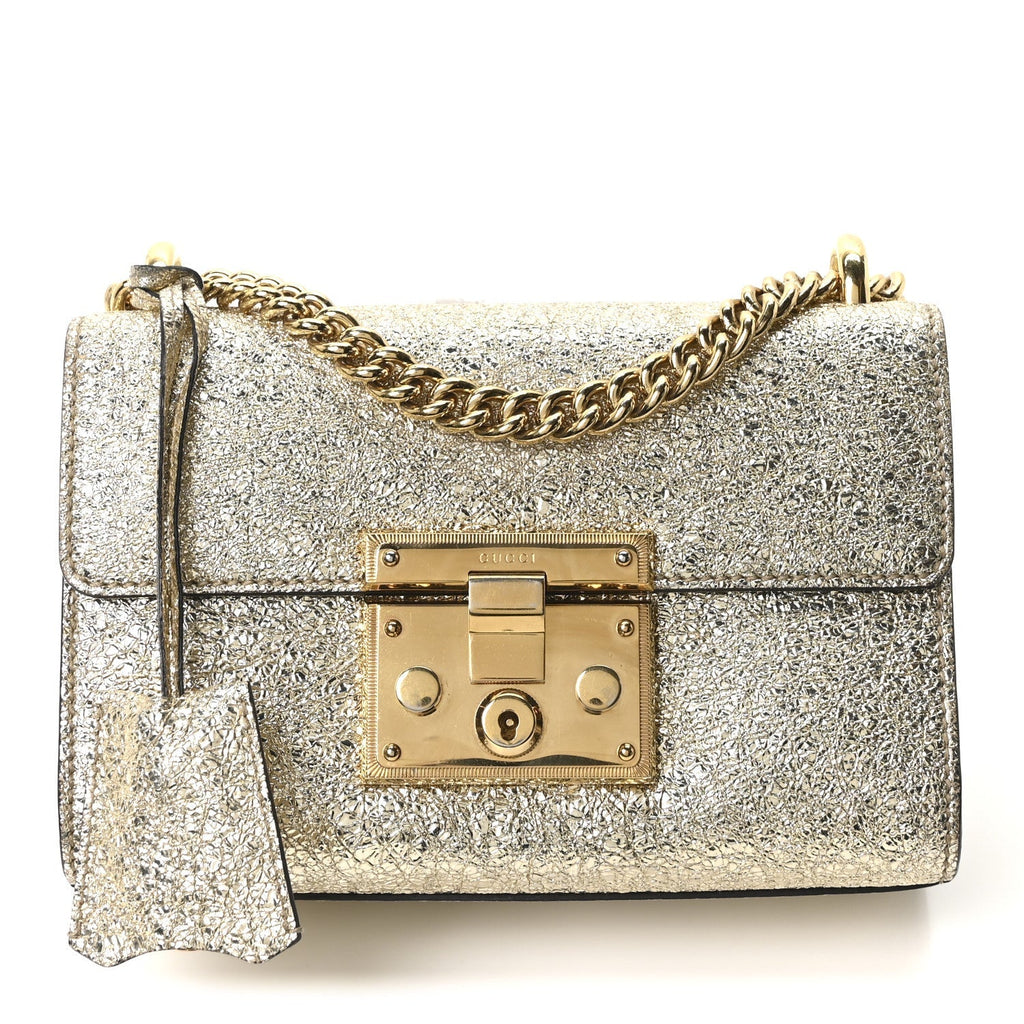 Galassia Small Padlock Shoulder Bag Platino