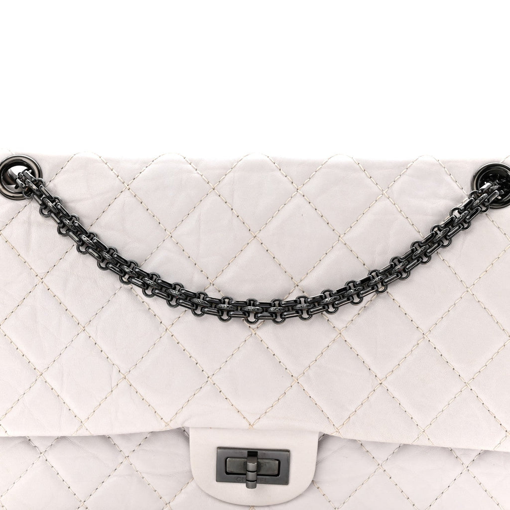 Aged Calfskin 2.55 Reissue 226 Flap White