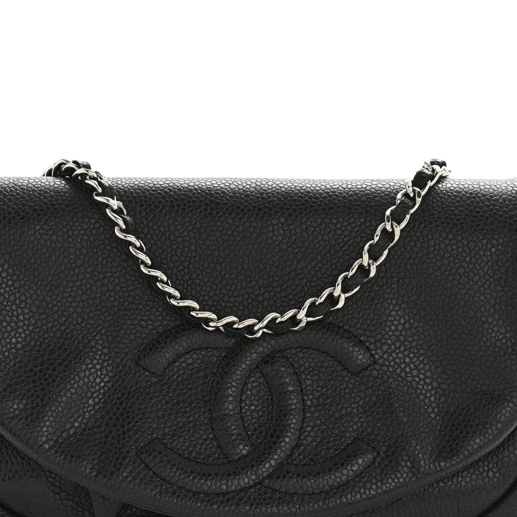 Caviar Half Moon Wallet On Chain WOC Black