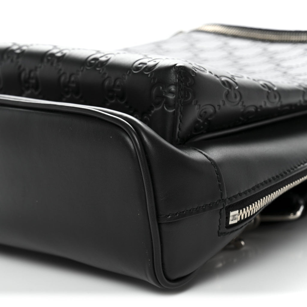 Guccissima Sling Backpack Black