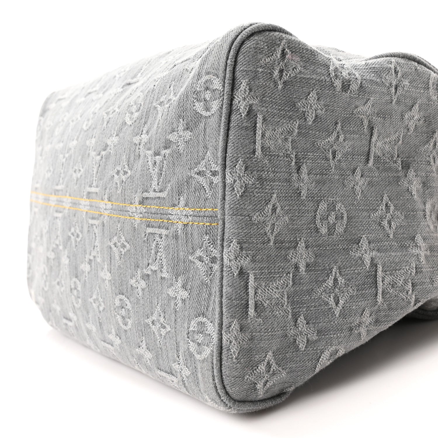 Monogram Denim Speedy Soft 30 Washed Gray