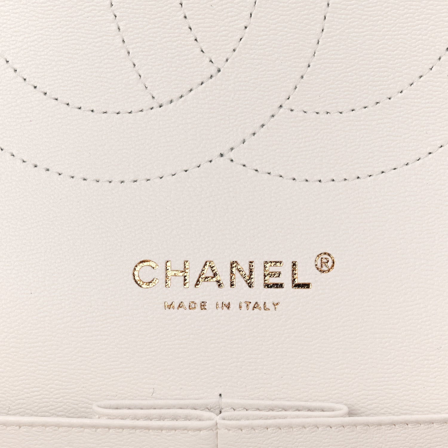 Caviar Quilted Jumbo Double Flap White