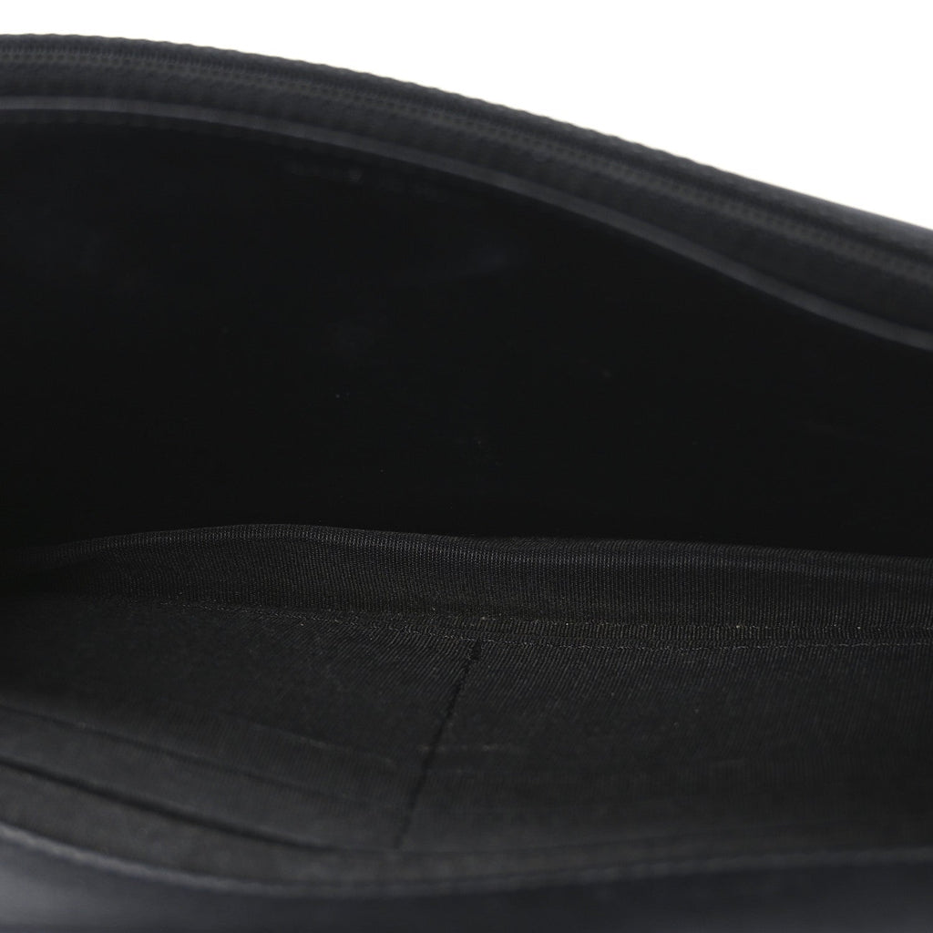 Patent Calfskin Quilted Boy Wallet On Chain WOC Black
