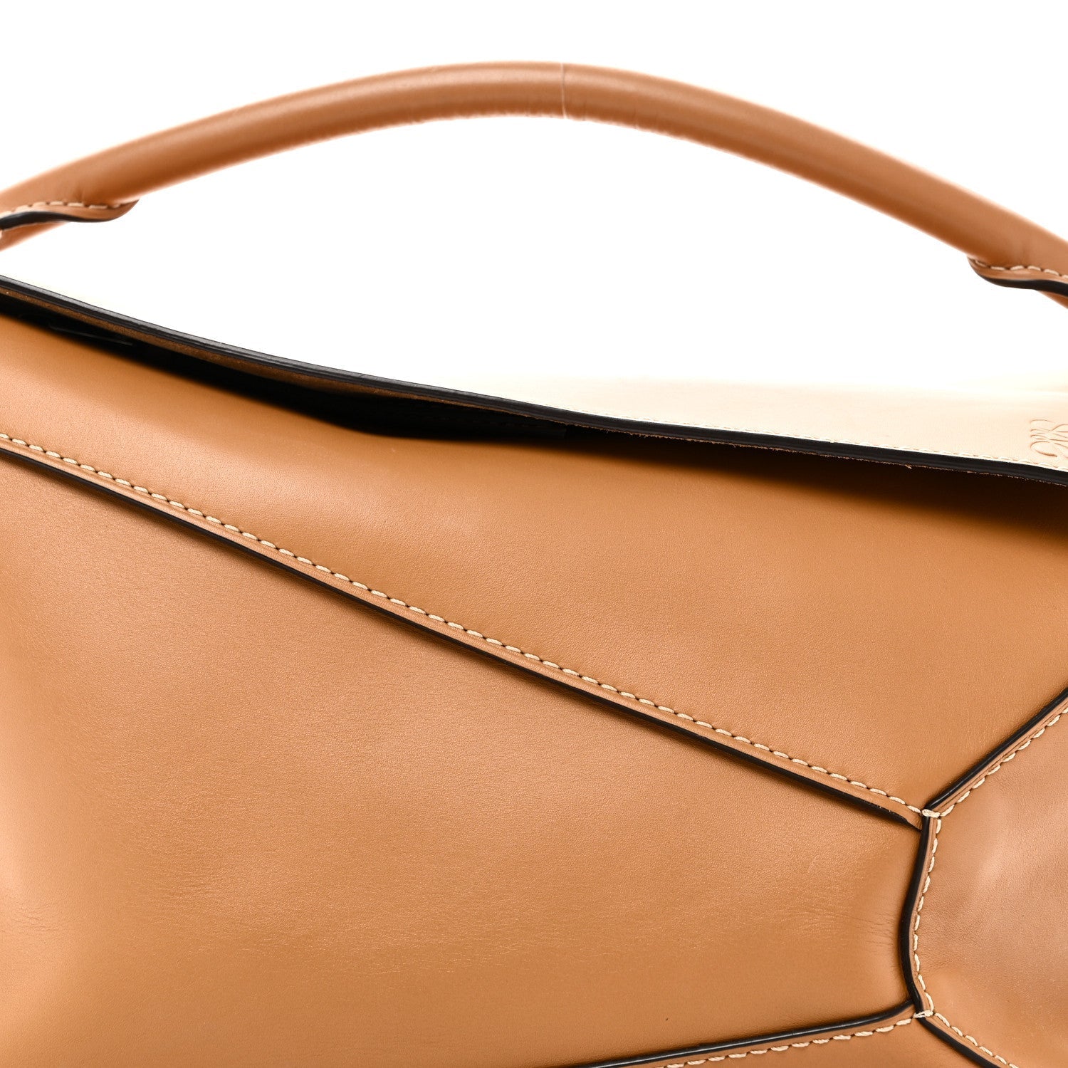 Calfskin Large Puzzle Bag Warm Desert