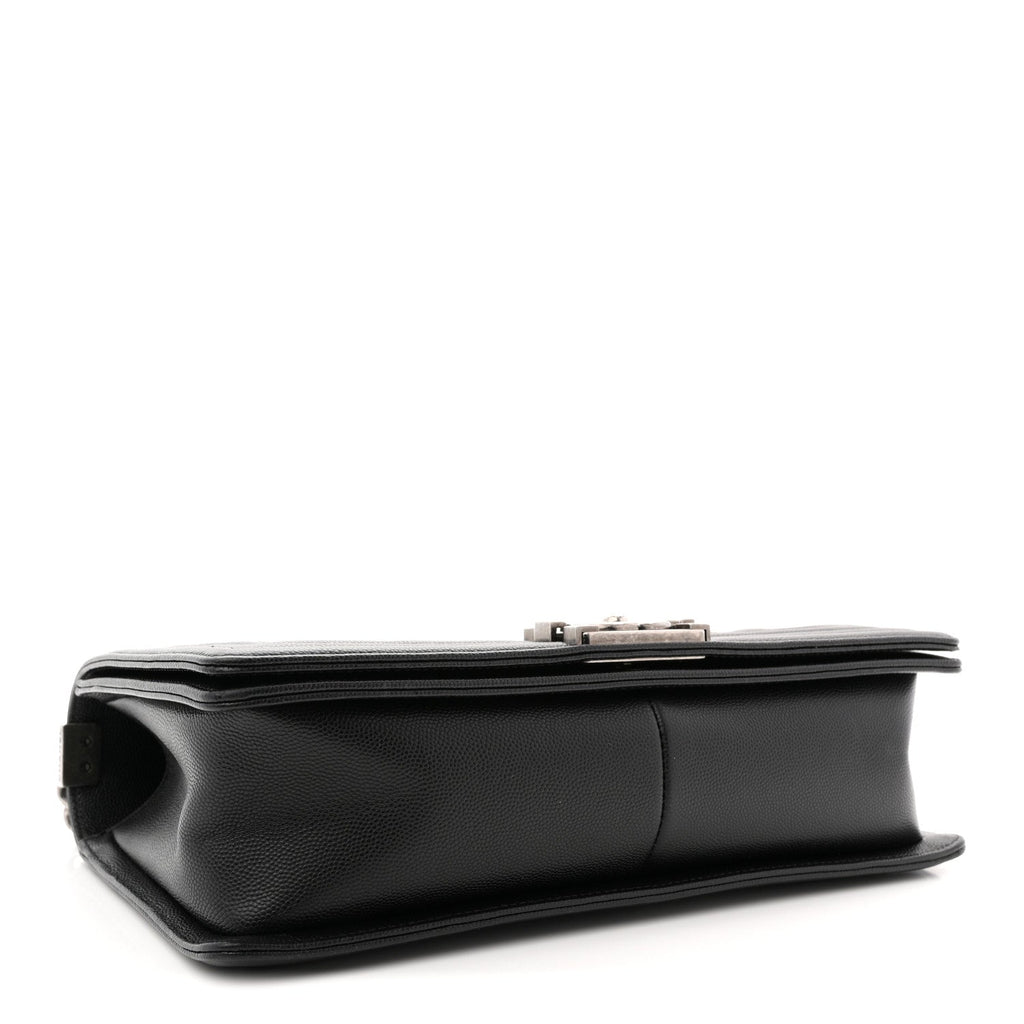 Caviar Quilted New Medium Boy Flap Black